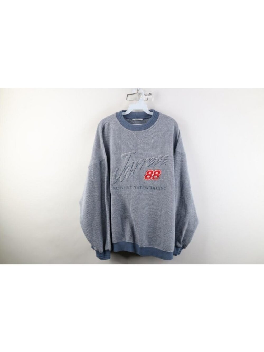 Vintage 90s Nascar Mens XL Spell Out Dale Jarrett Racing Crewneck Sweatshirt